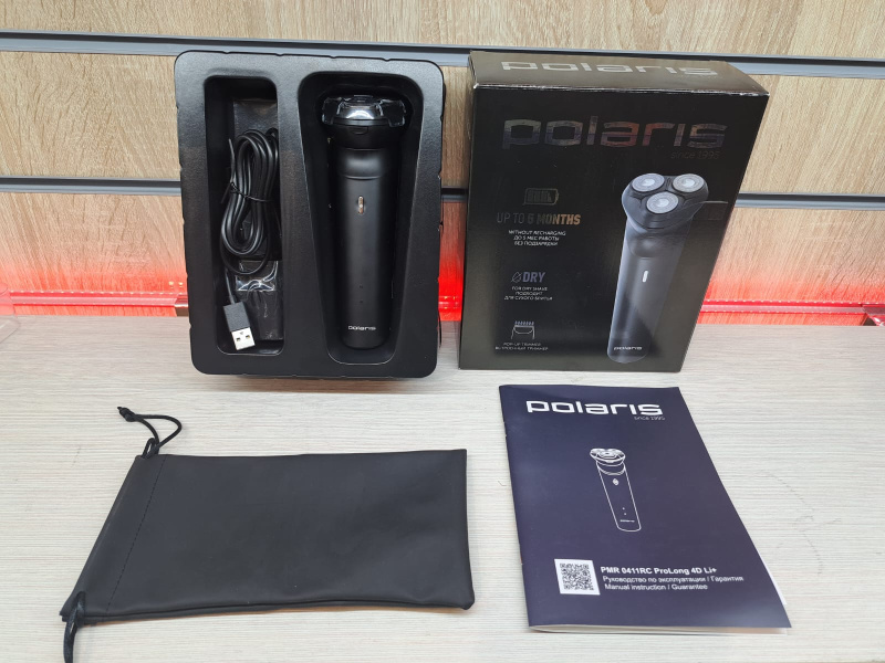 Электробритва Polaris PMR 0411RC Prolong 4d Li+
