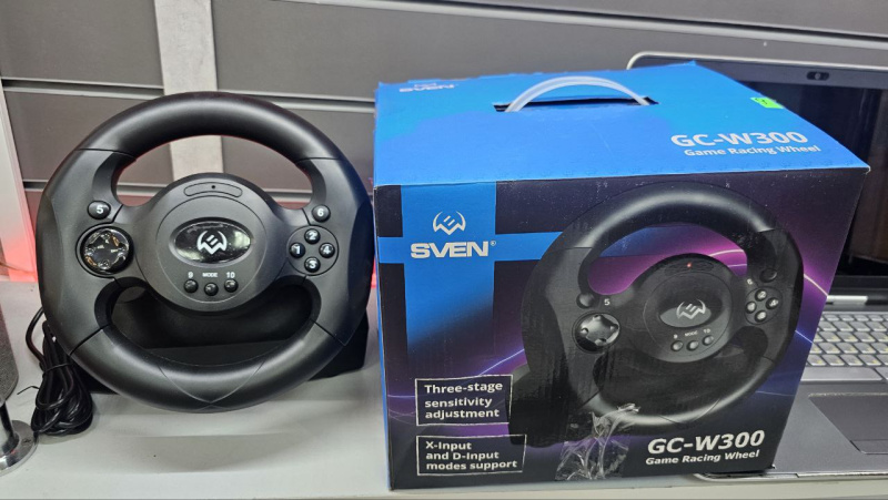 Игровой руль Sven GC-W300