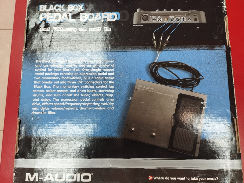 Pedal board M-Audio Black box